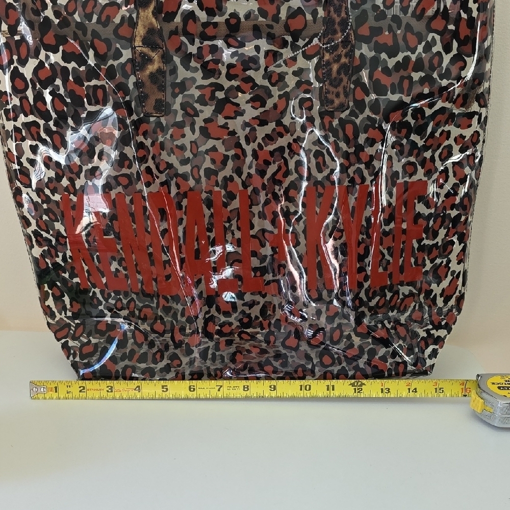 Kendall & Kylie Leopard Print Tote. Brand Name In Red Letters. NWT - Picture 4 of 11